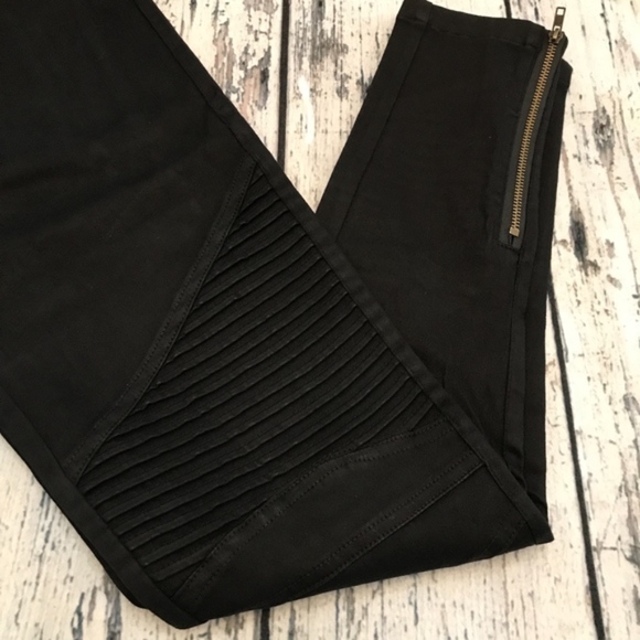 Black Moto Jean Leggings - Picture 4 of 4